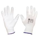 GUANTES DE TRABAJO POLIÉSTER Y POLIURETANO BLANCO - APOLO