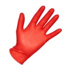 GUANTES NITRILO SUPERDIAMANTADO REUTILIZABLE ROJO - DIABLO