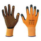 GUANTES NYLON SPANDEX SUPERFOAM NITRILO NARANJA - HEFESTO