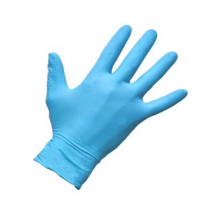 GUANTES NITRILO LISO DESECHABLE AZUL - CIERZO