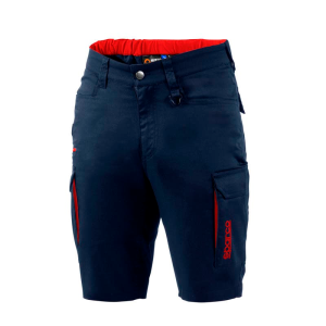 BERMUDAS CARGO HAWAII Azul marino-Rojo