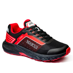 ZAPATO LABORAL S-PARK SEPANG Negro-Rojo